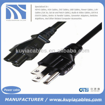 Cable de adaptador de alimentación de CA de 3-Prong para LCD Laptop 6FT 6 pies negro